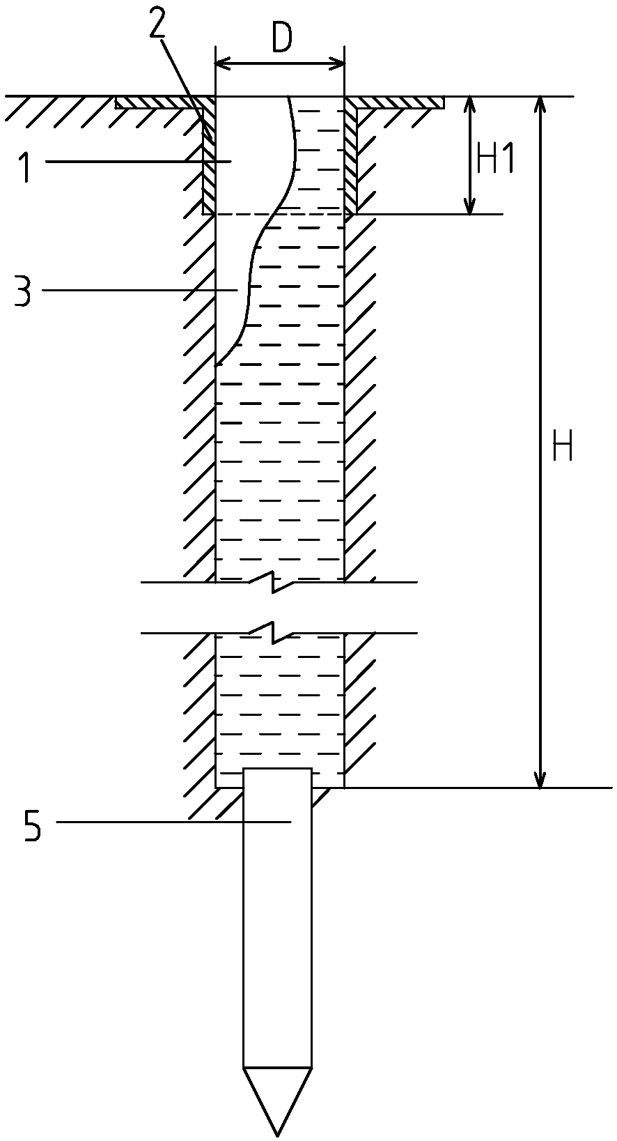 Original-soil and in-situ slurrying-based underground wall construction method