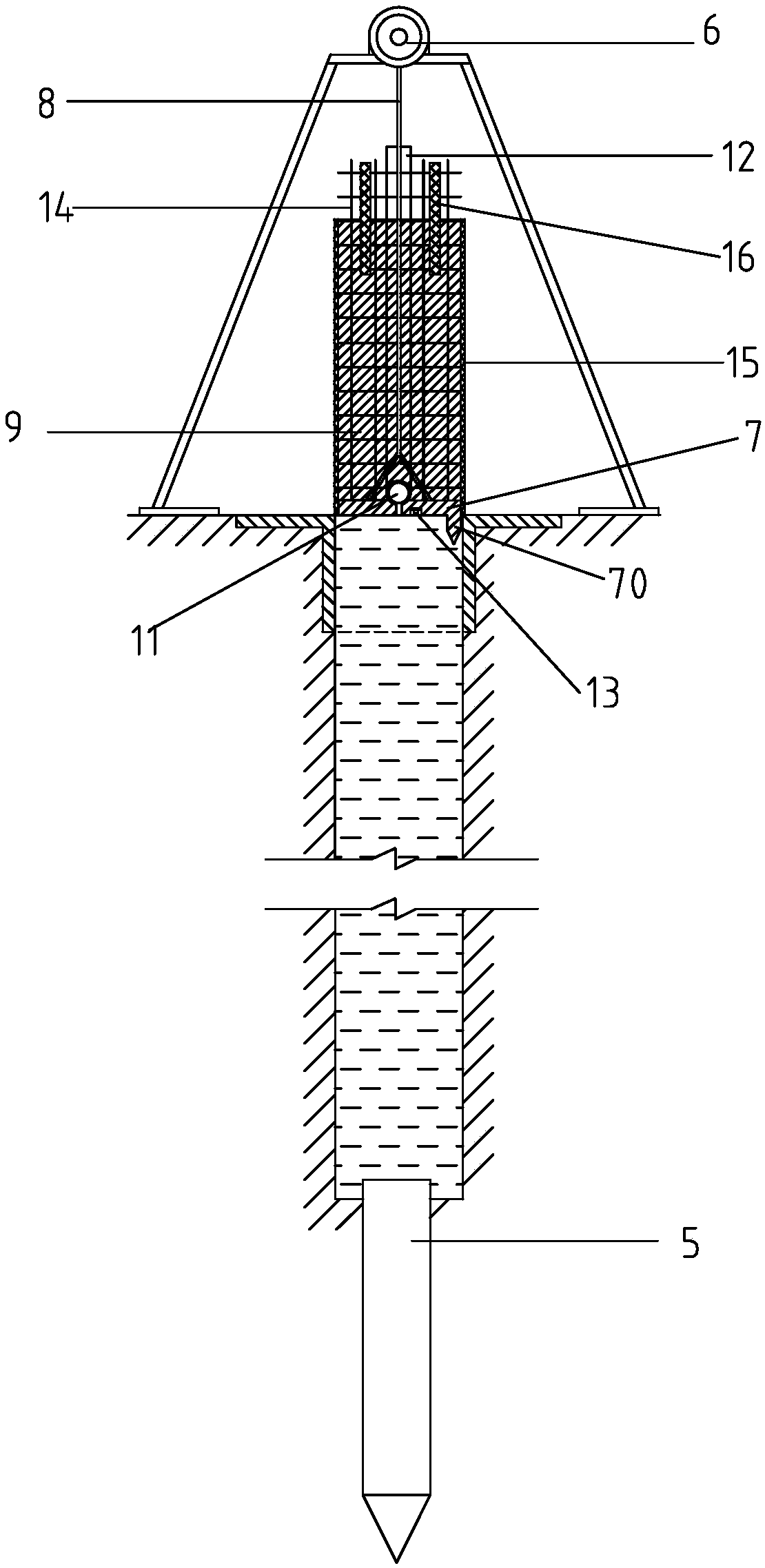 Original-soil and in-situ slurrying-based underground wall construction method