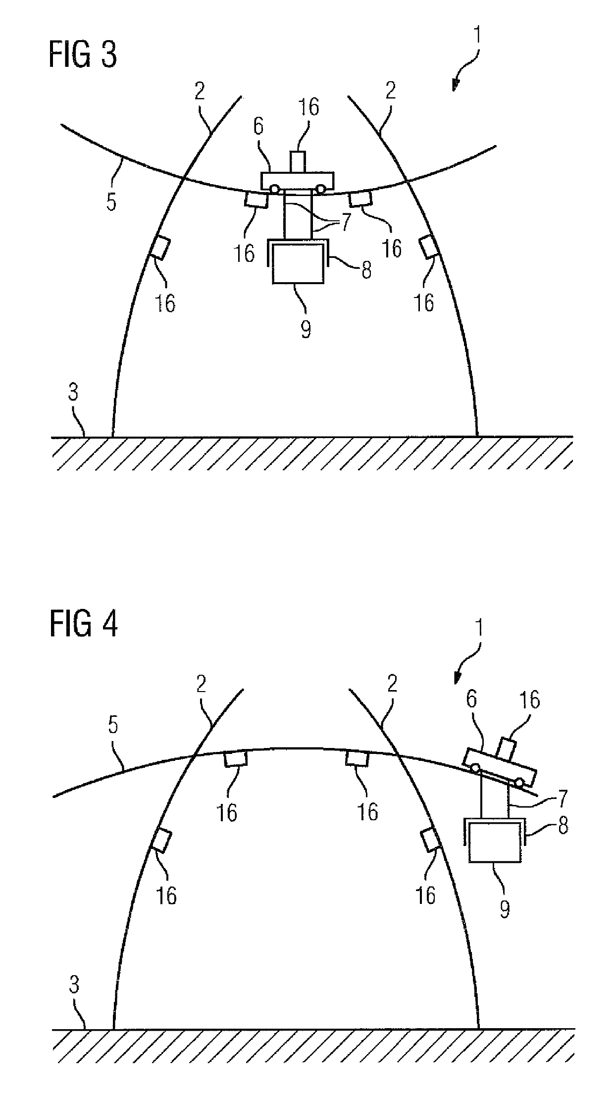 Automated crane controller taking into account load- and position-dependent measurement errors