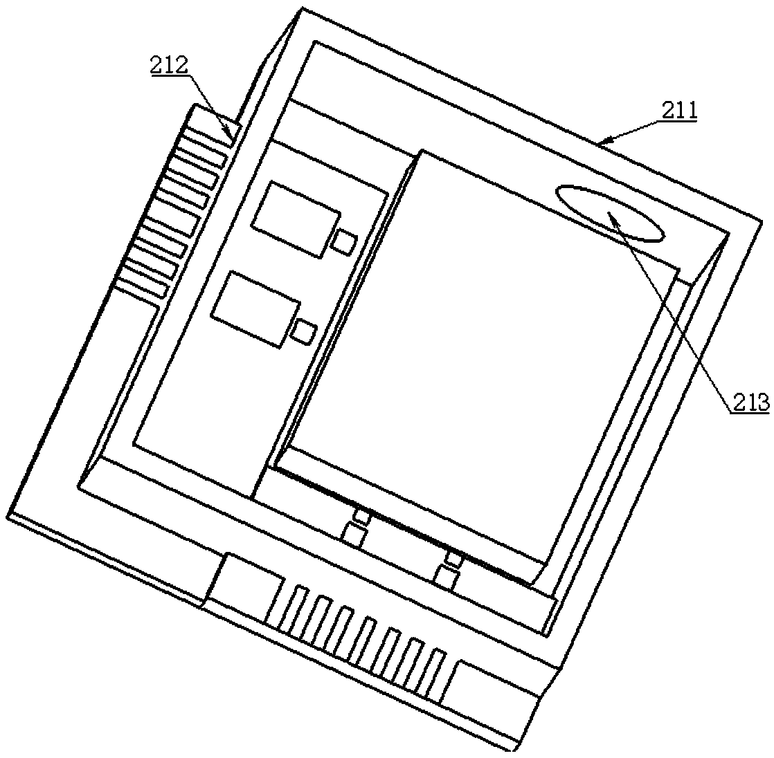 Parallel optical structure double receiving and double transmitting box seal packaging optical device