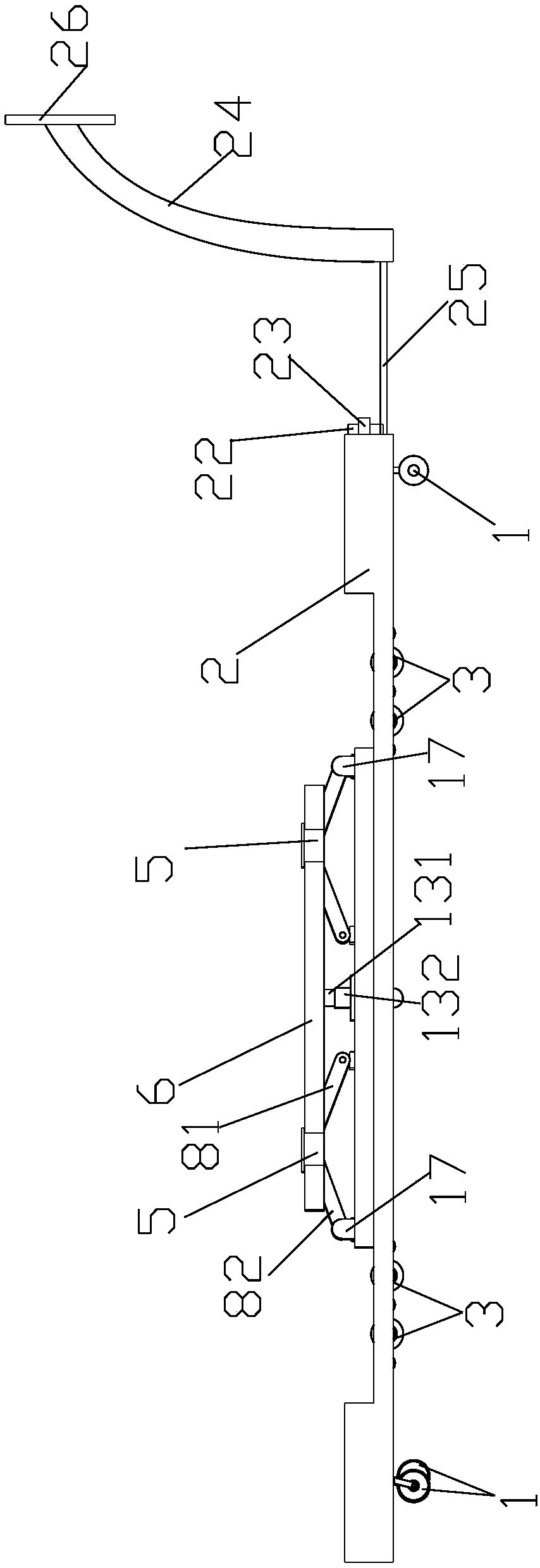 Flat-plate type parking assistance device