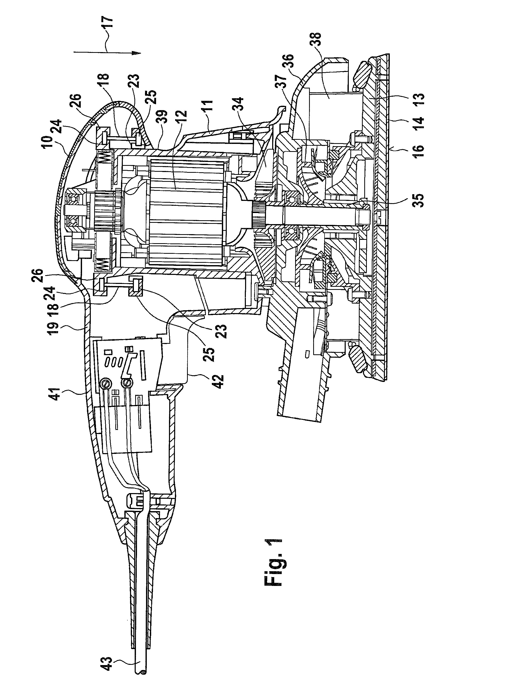 Manual power sander, and vibration isolation device of a manual power sander