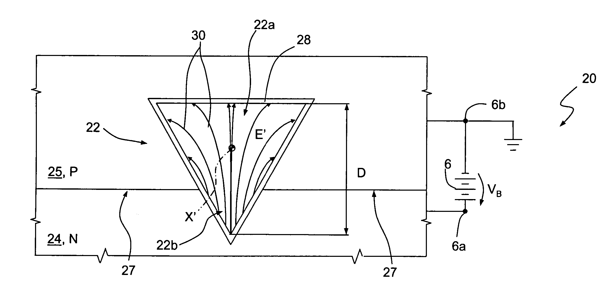 Microfluidic device and method of locally concentrating electrically charged substances in a microfluidic device