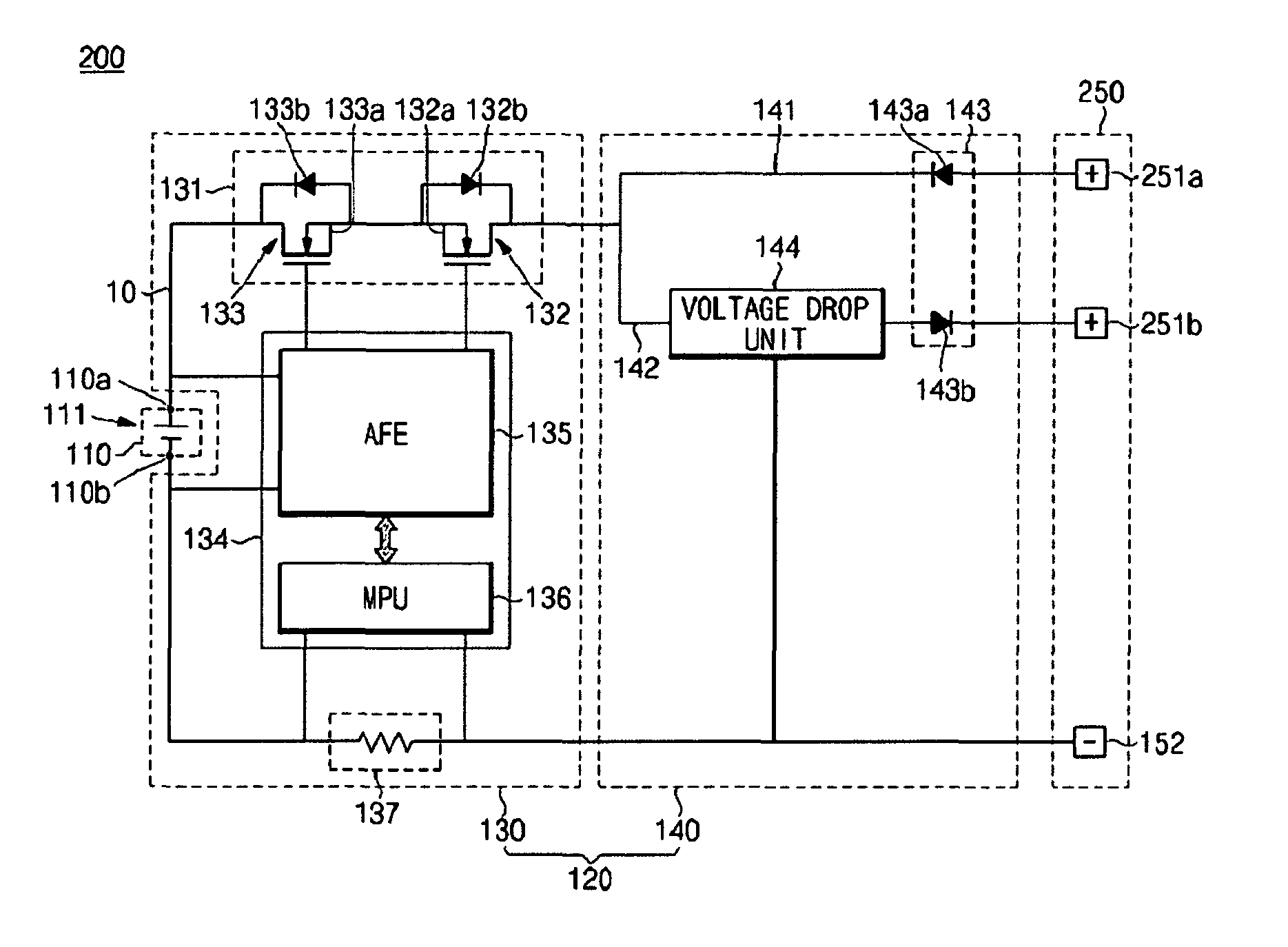 Secondary battery control circuit