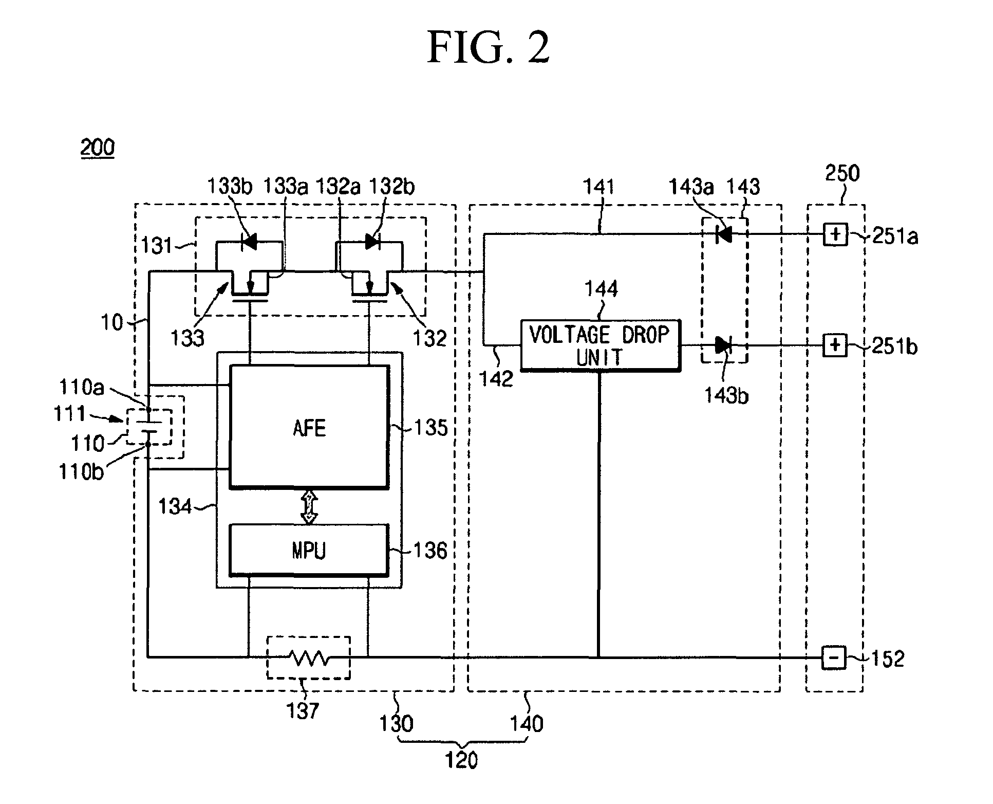 Secondary battery control circuit