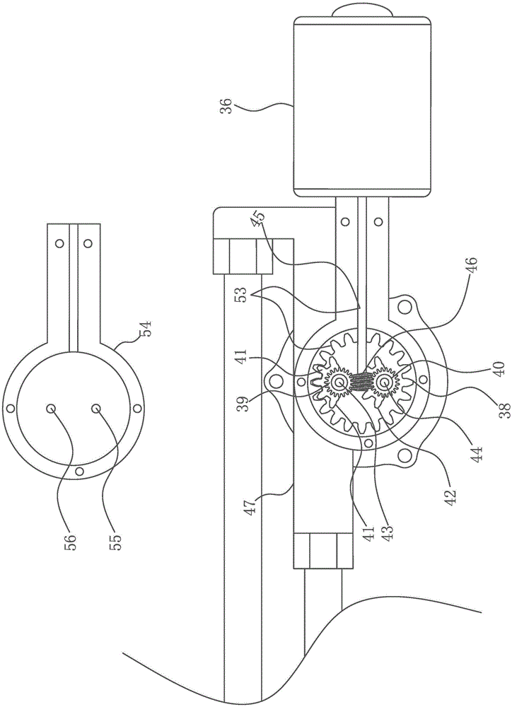 Hydraulic swing wiper drive mechanism