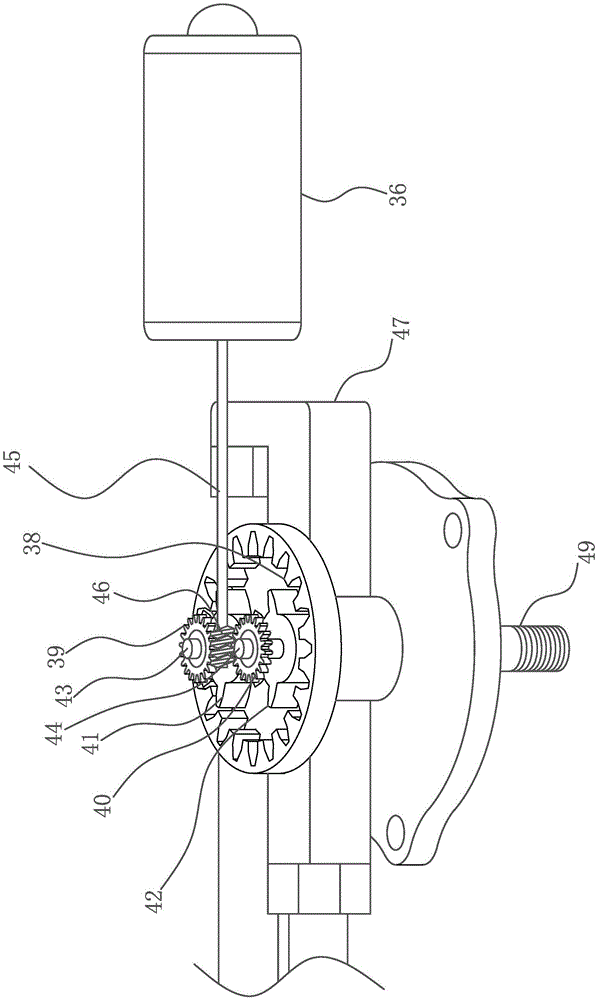 Hydraulic swing wiper drive mechanism