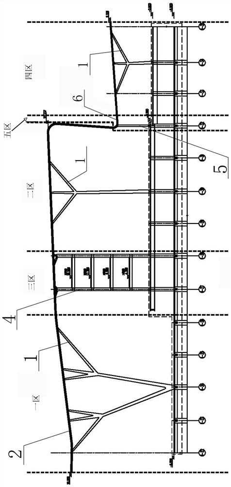 A construction method of Z-shaped long-span aluminum alloy frame roof