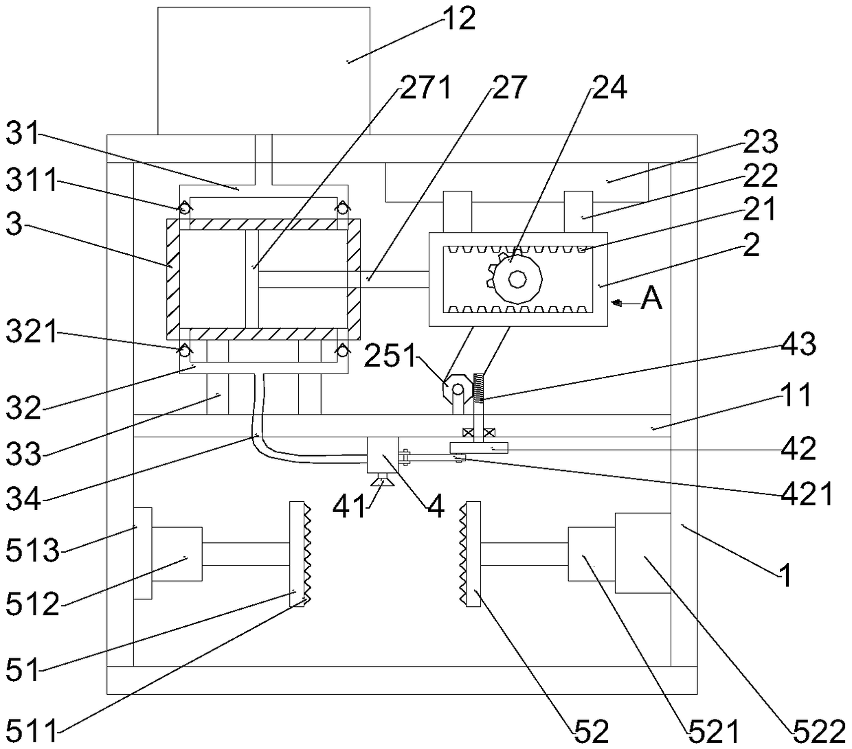 A high-efficiency sheet metal painting device