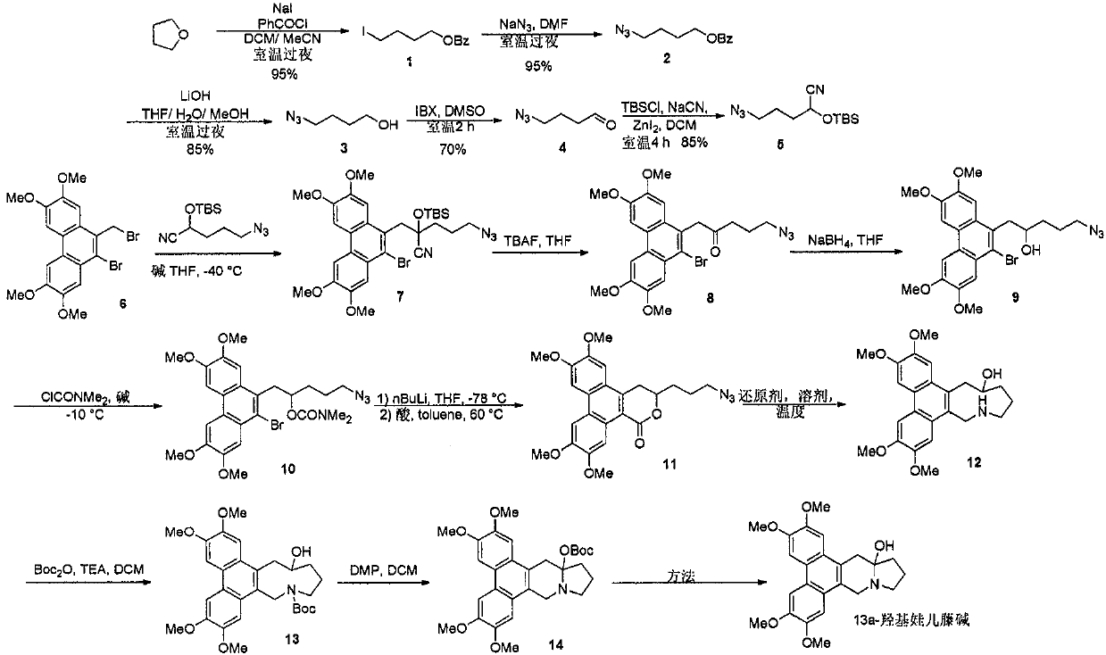 A new method for the total synthesis of 13a-hydroxysiliphenine