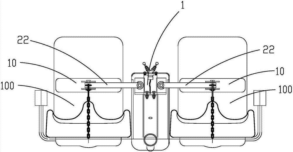 A lever locking mechanism