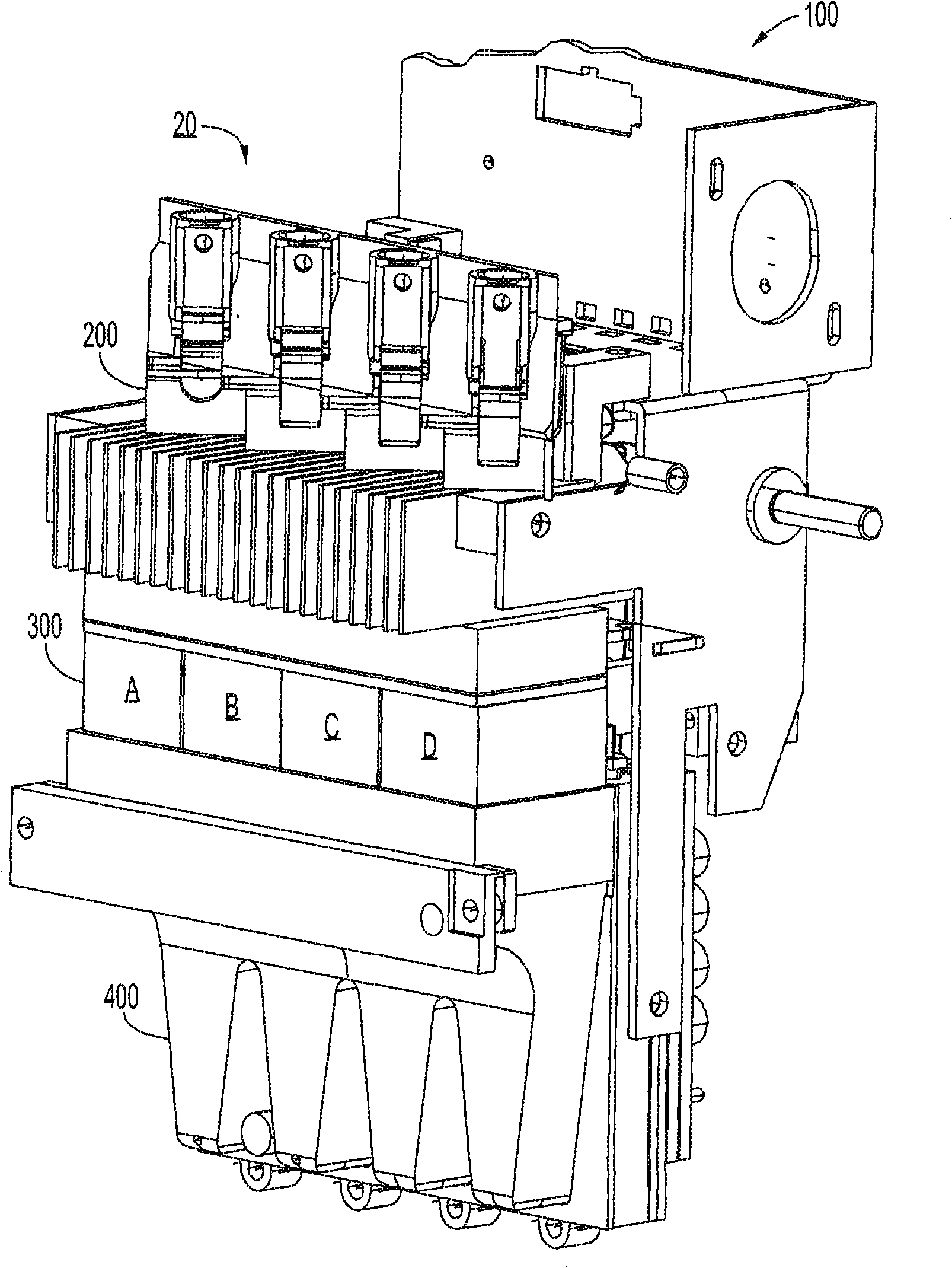 Valve assembly of machine for generating high speed phase change ink image