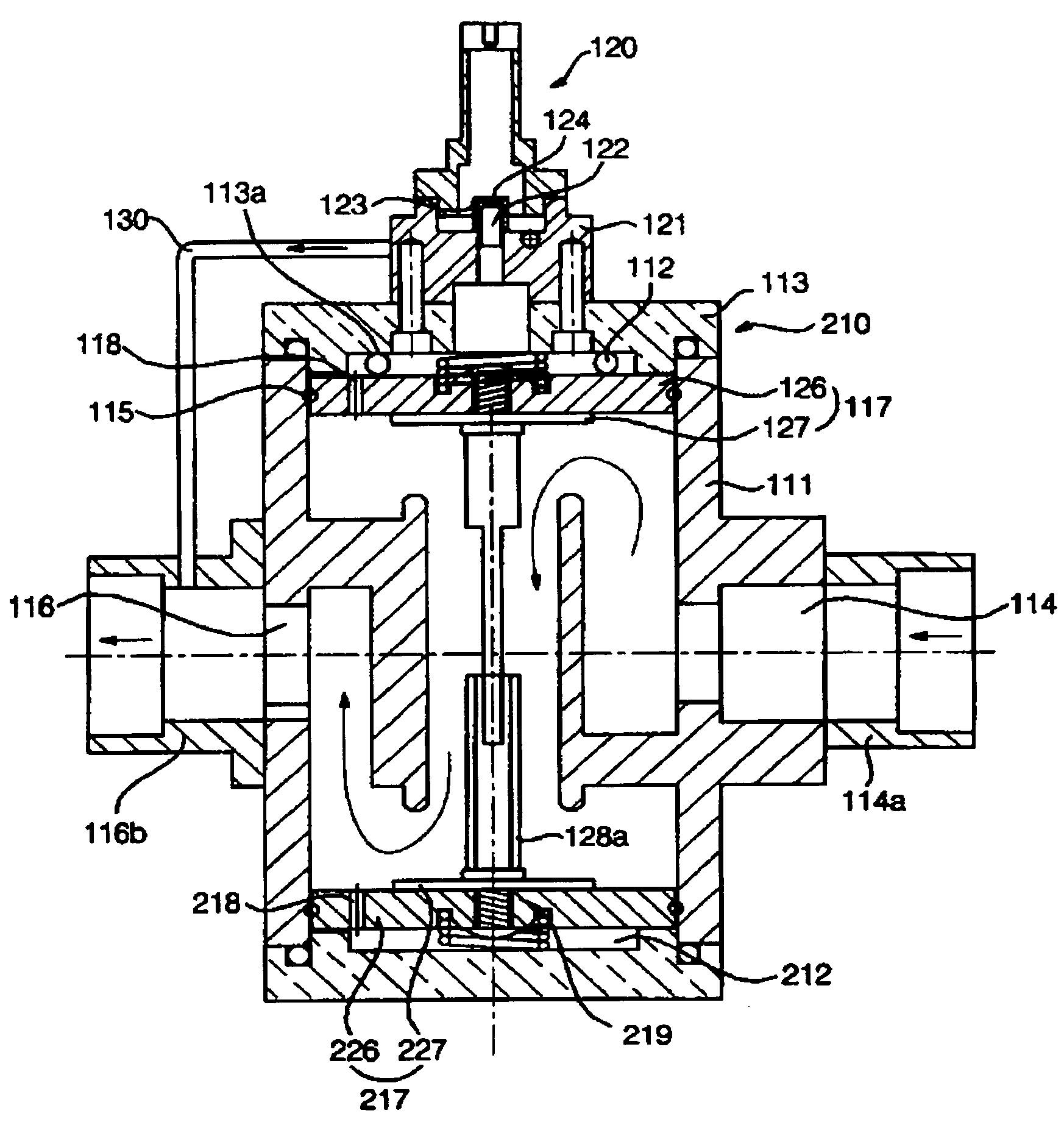 Flow path control valve