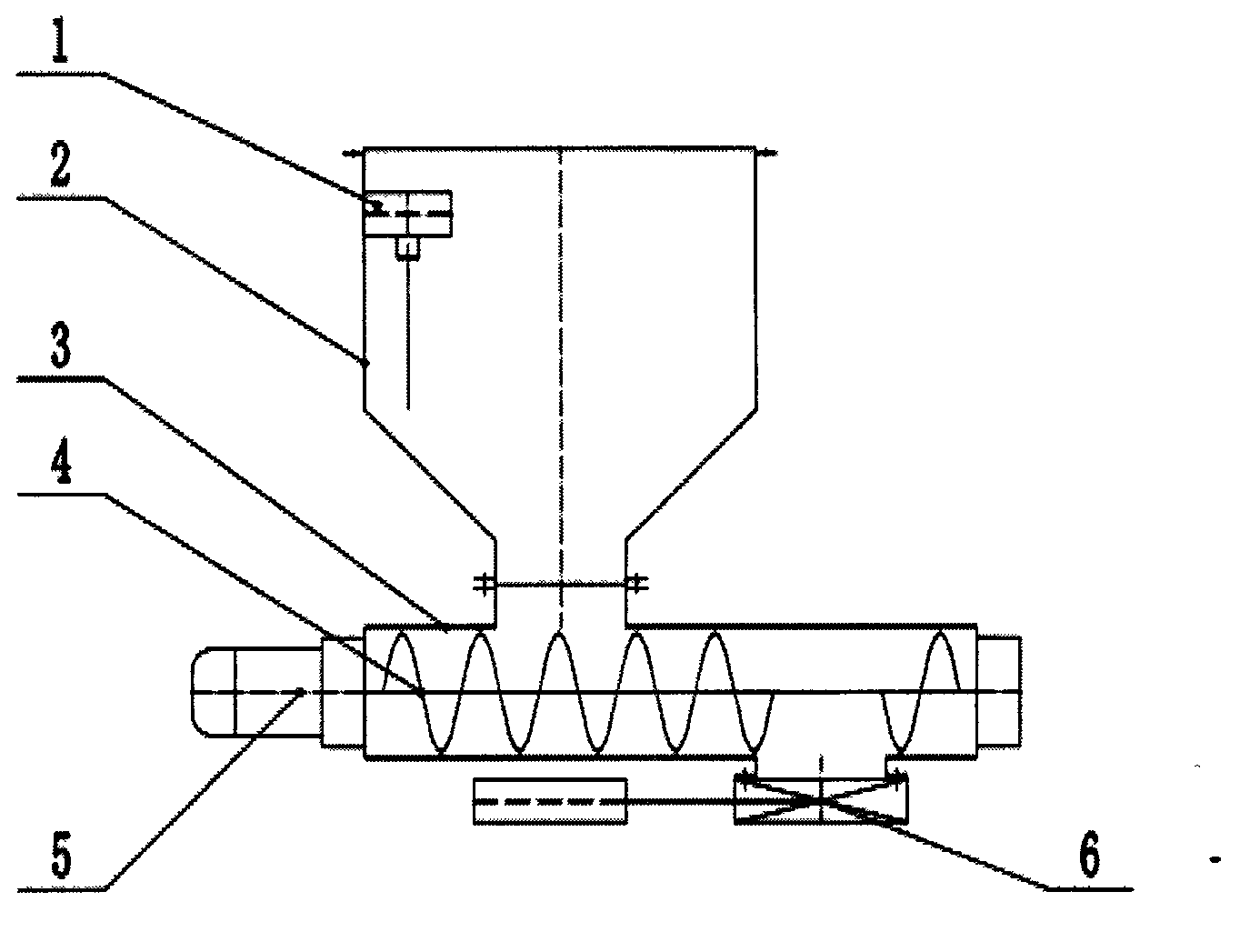 Bi-directional spiral material-discharging bin