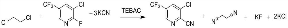 Combined preparation method of 2-cyano-3-chloro-5-trifluoromethylpyridine and succinonitrile