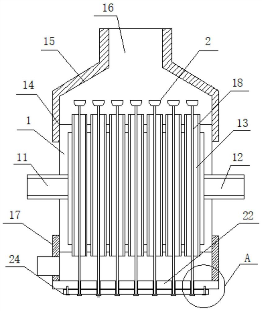 Air preheater for high-temperature waste gas waste incineration