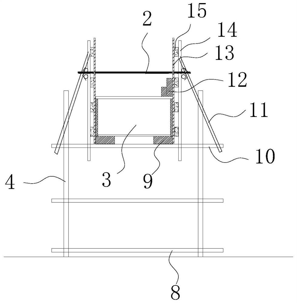 Construction method of one-shot circular arch structure-shaped stacked beams