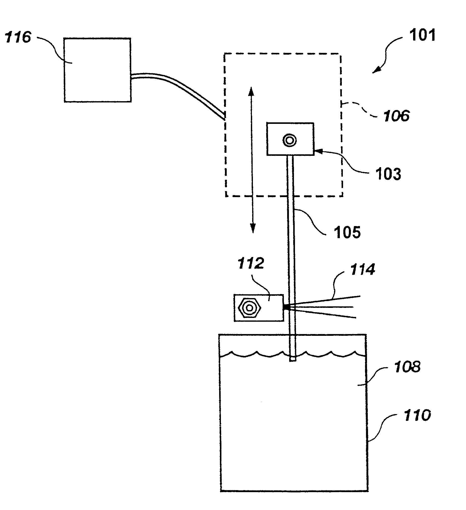 Metering device for paint for digital printing