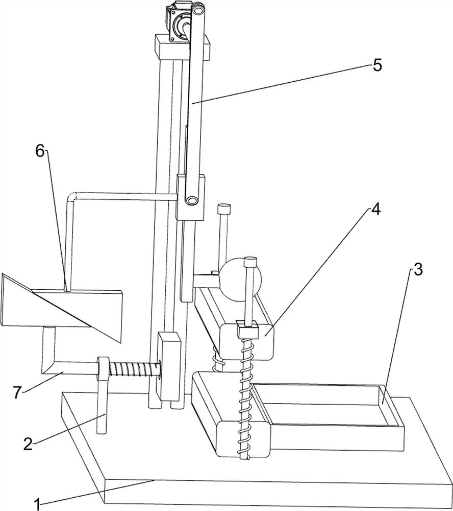 Pressing type potato chip packaging and sealing device