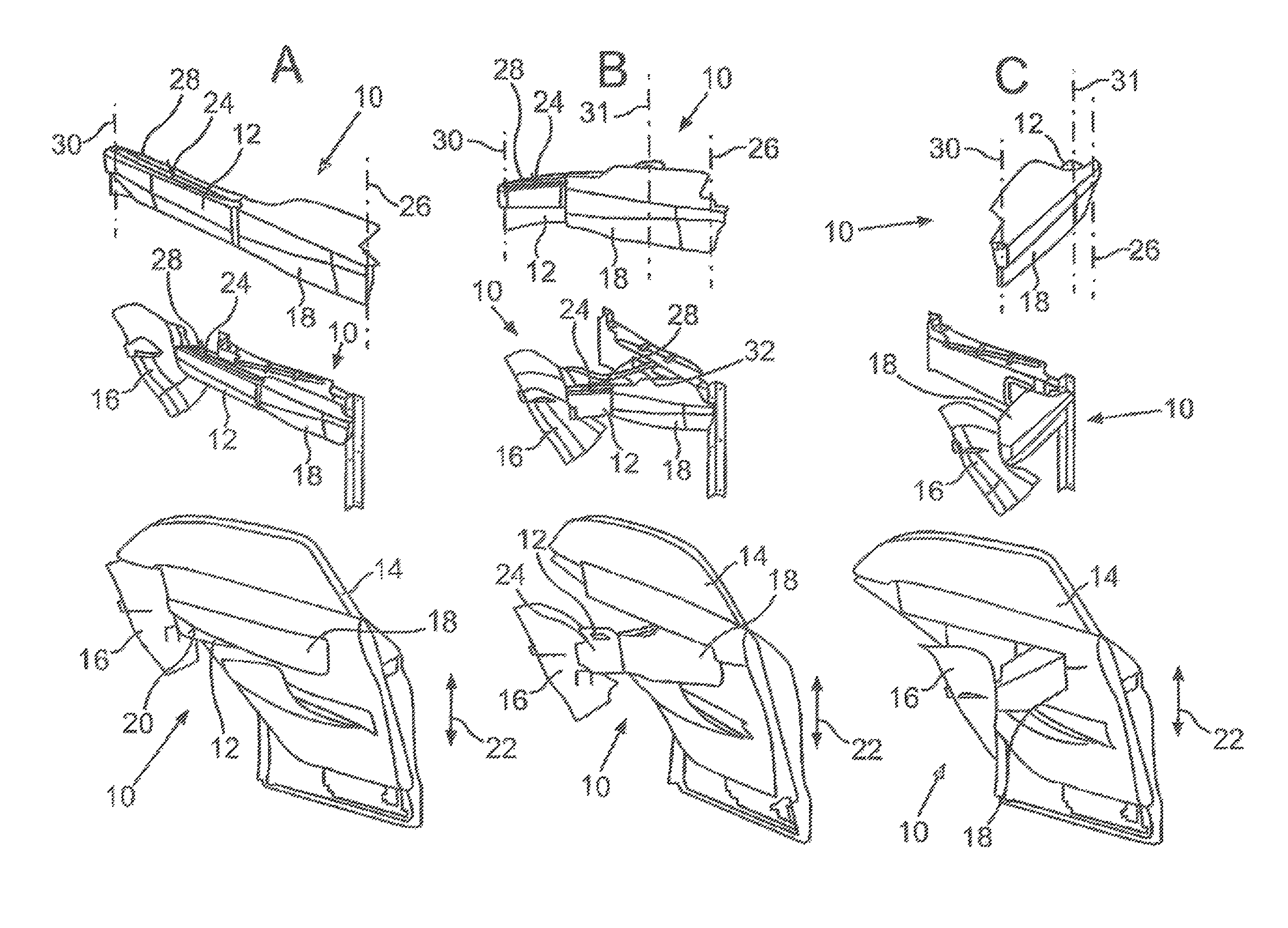 Trim arrangement for a pivot arm of a motor vehicle door