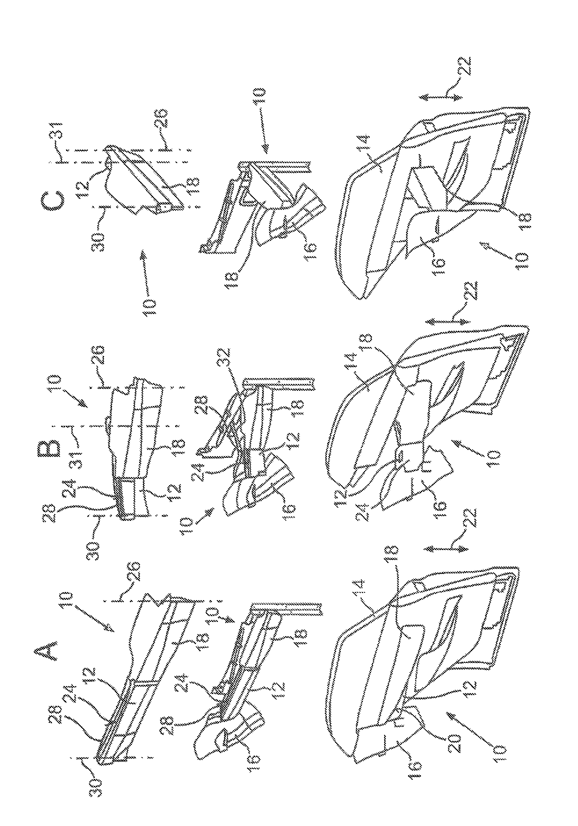 Trim arrangement for a pivot arm of a motor vehicle door