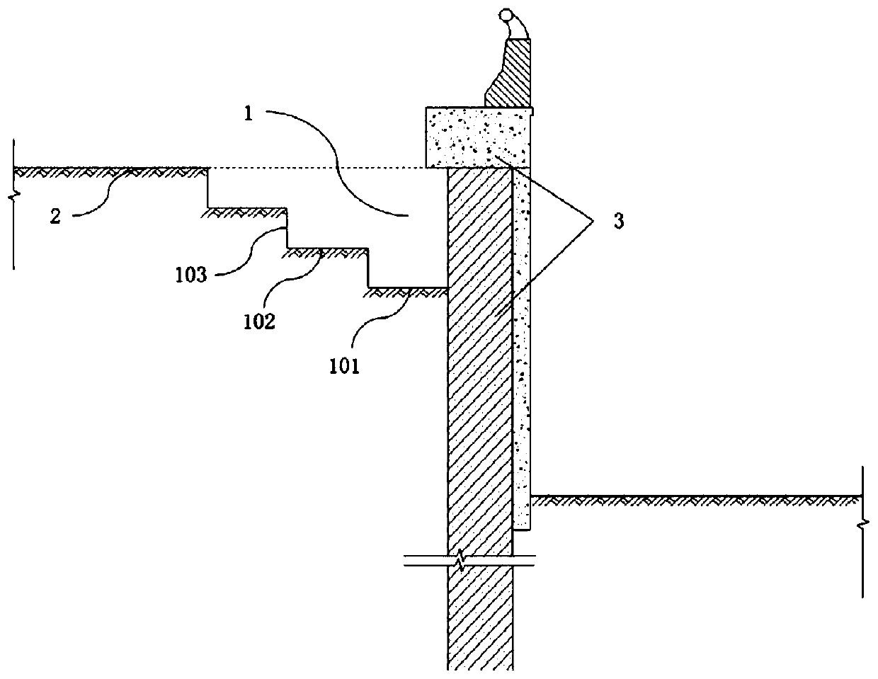 Subgrade Building Lap Joint Structure and Construction Method