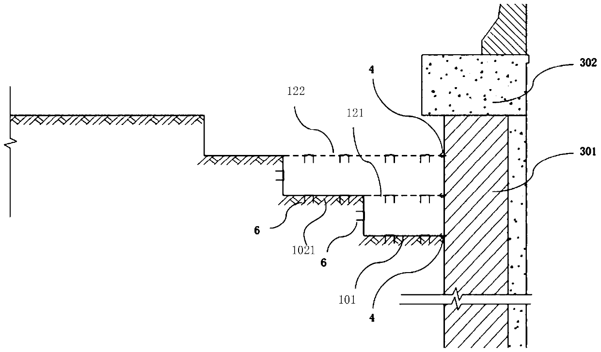 Subgrade Building Lap Joint Structure and Construction Method