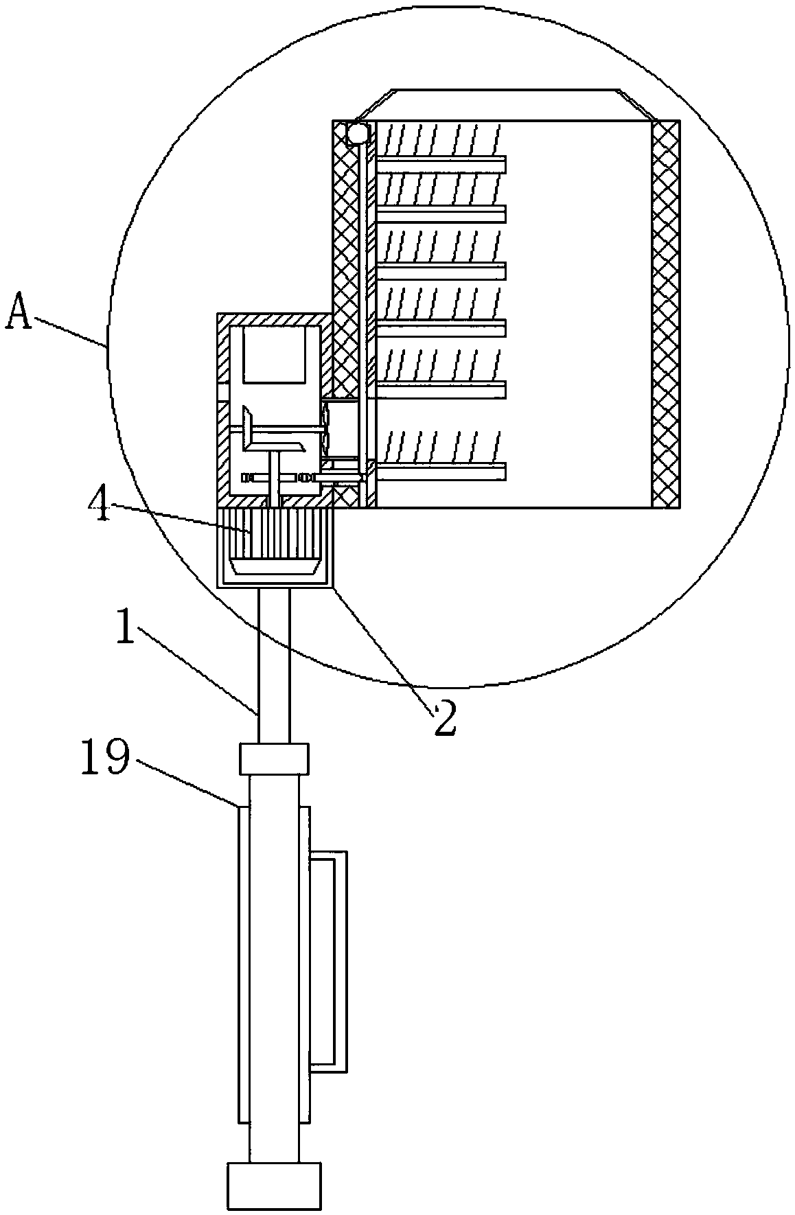 High-efficiency insulator cleaning device for electric power maintenance