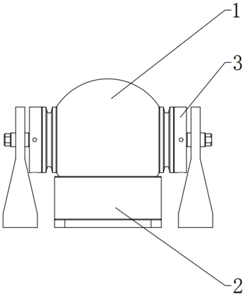 Single-ball type air floatation pulley device combining air floatation ball bearing and air floatation plane thrust bearing