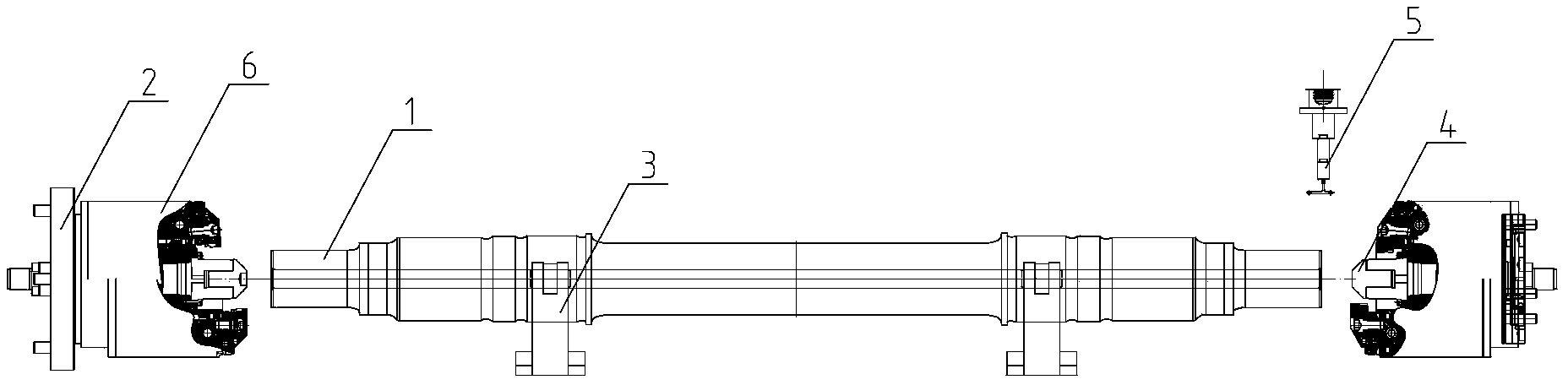 Automatic eccentric correcting method and device for machining hollow shaft
