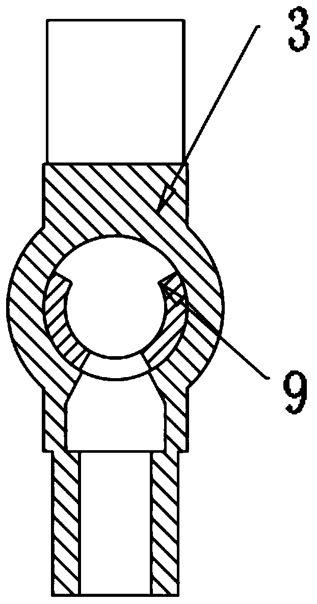 Double-medium proportional flow decoupling type two-dimensional adjusting valve