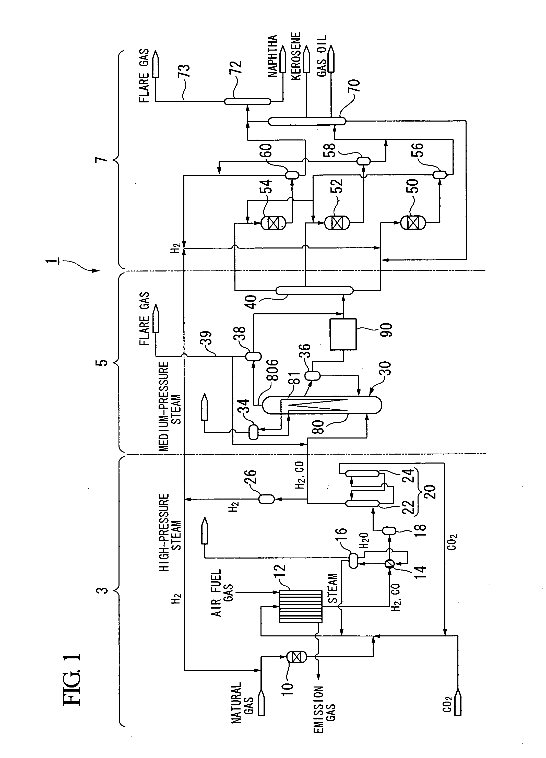 Synthesis reaction system for hydrocarbon compound, and method of removing powdered catalyst particles