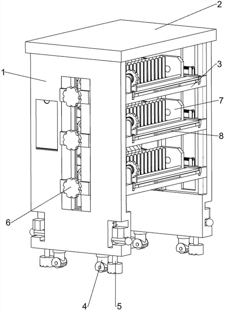 Periodical display rack for library