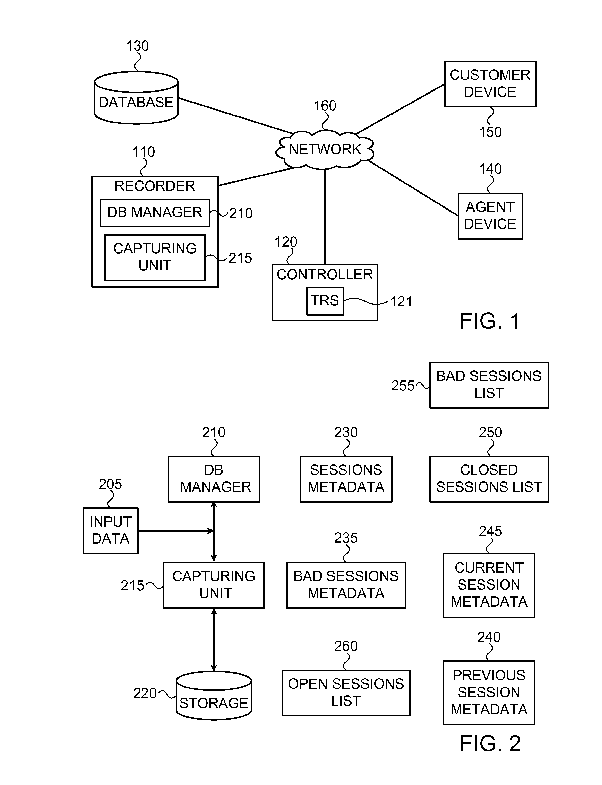 System and method for generating metadata for a recorded session