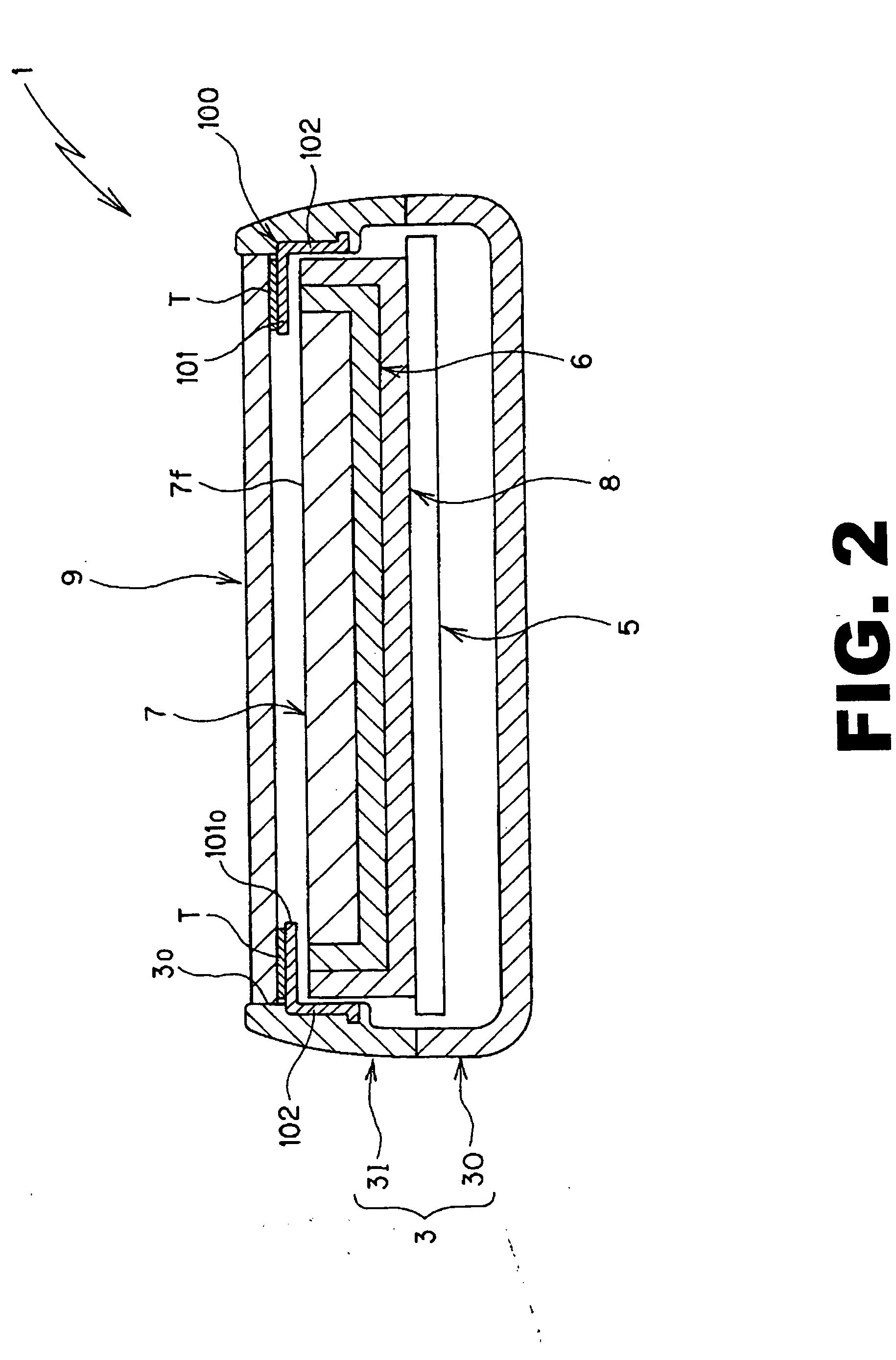 Liquid crystal display device protection structure for electronic equipment