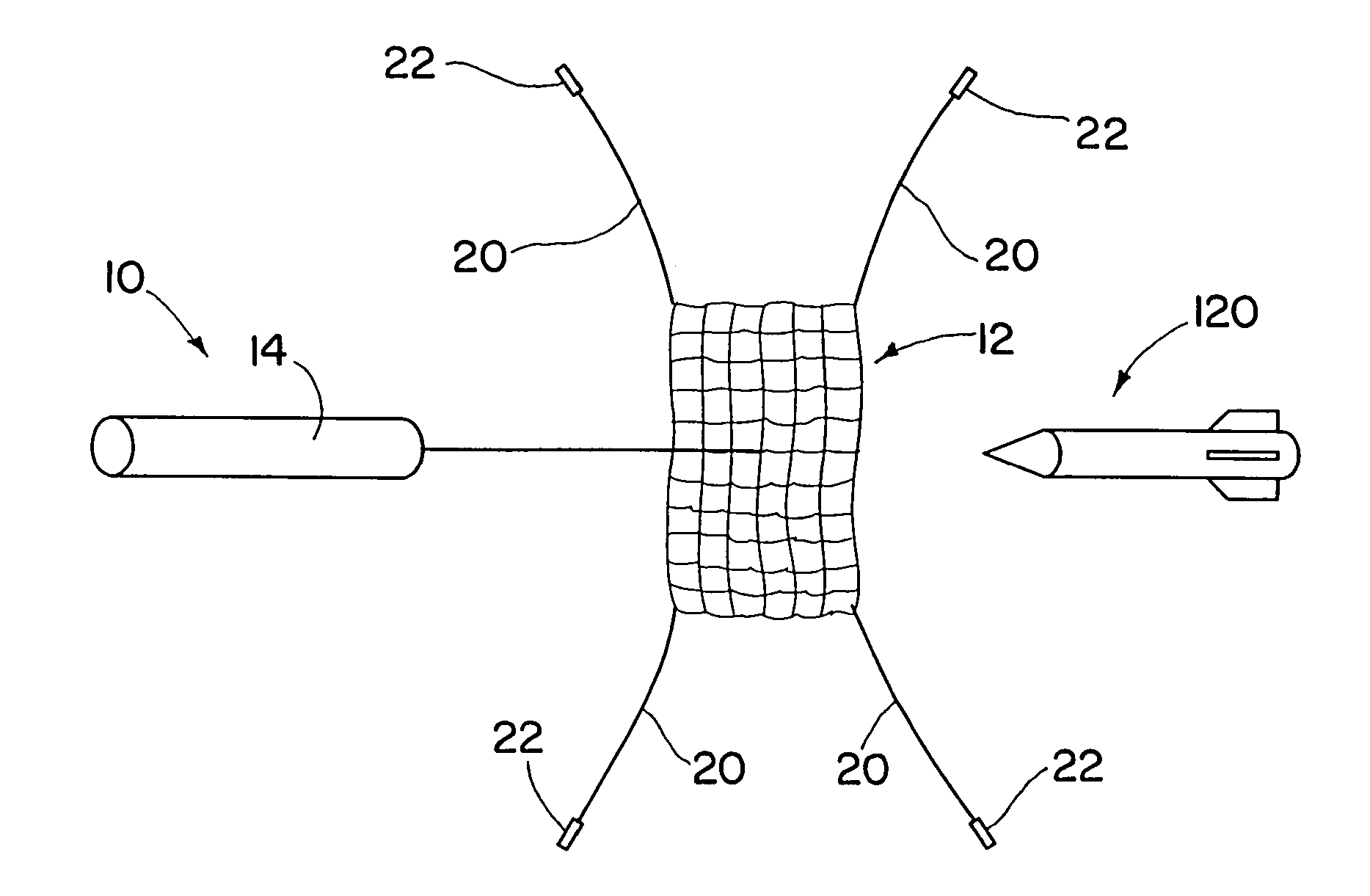 Interceptor projectile and method of use
