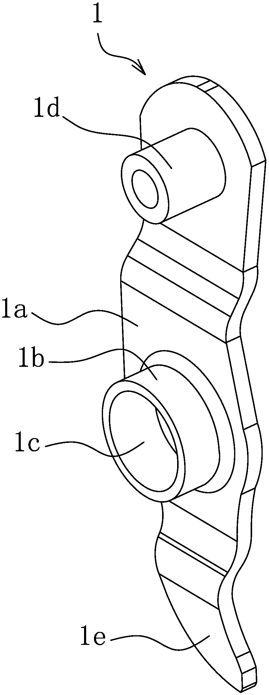 Clamp tool of tightening arm