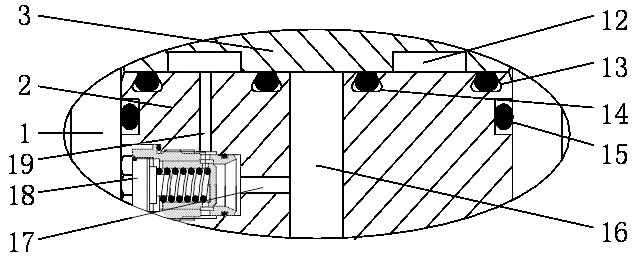 A piston type accumulator with built-in check valve