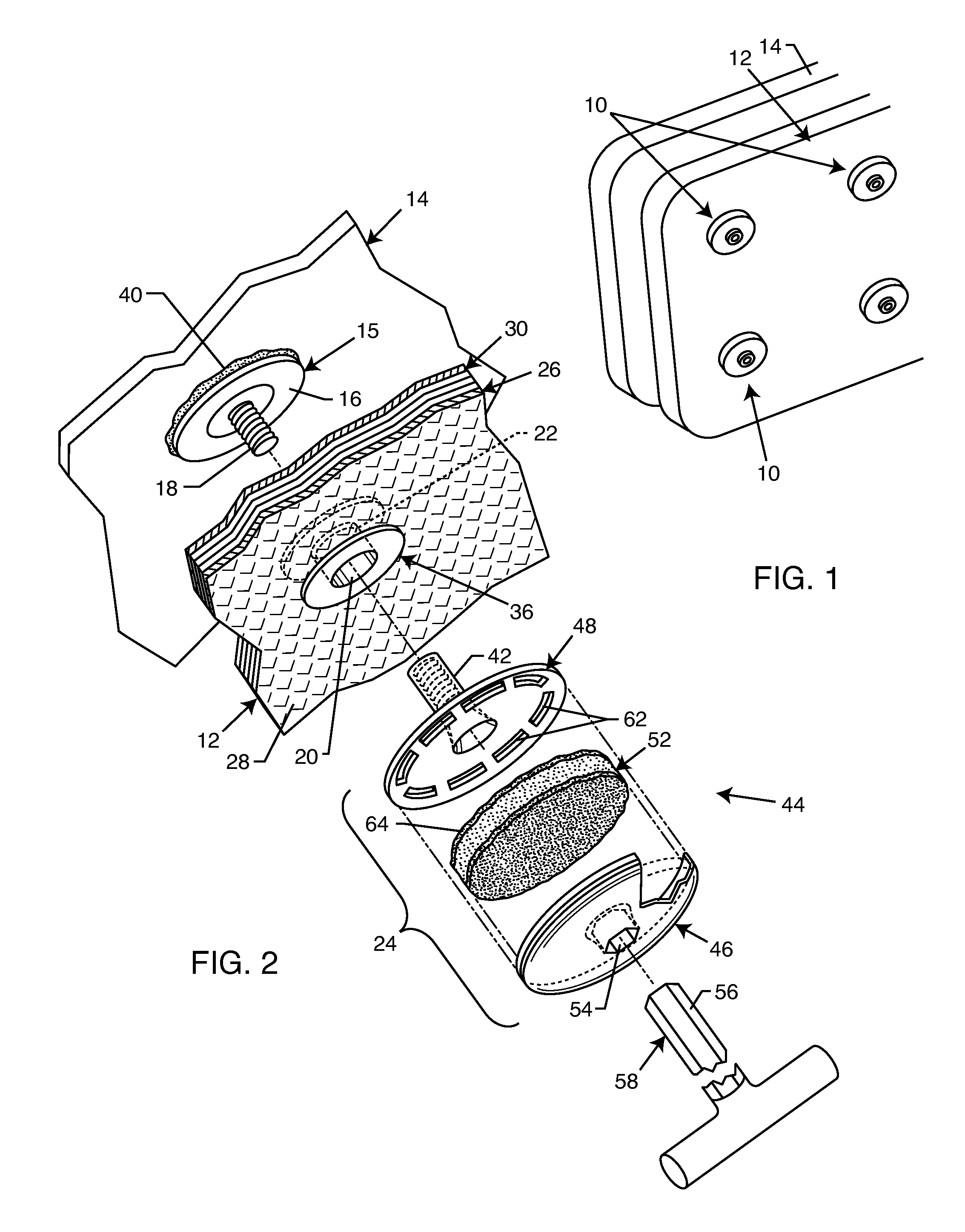 Adhesive bonded attachment assembly for an insulation blanket
