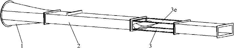 Supersonic plane mixing layer wind tunnel