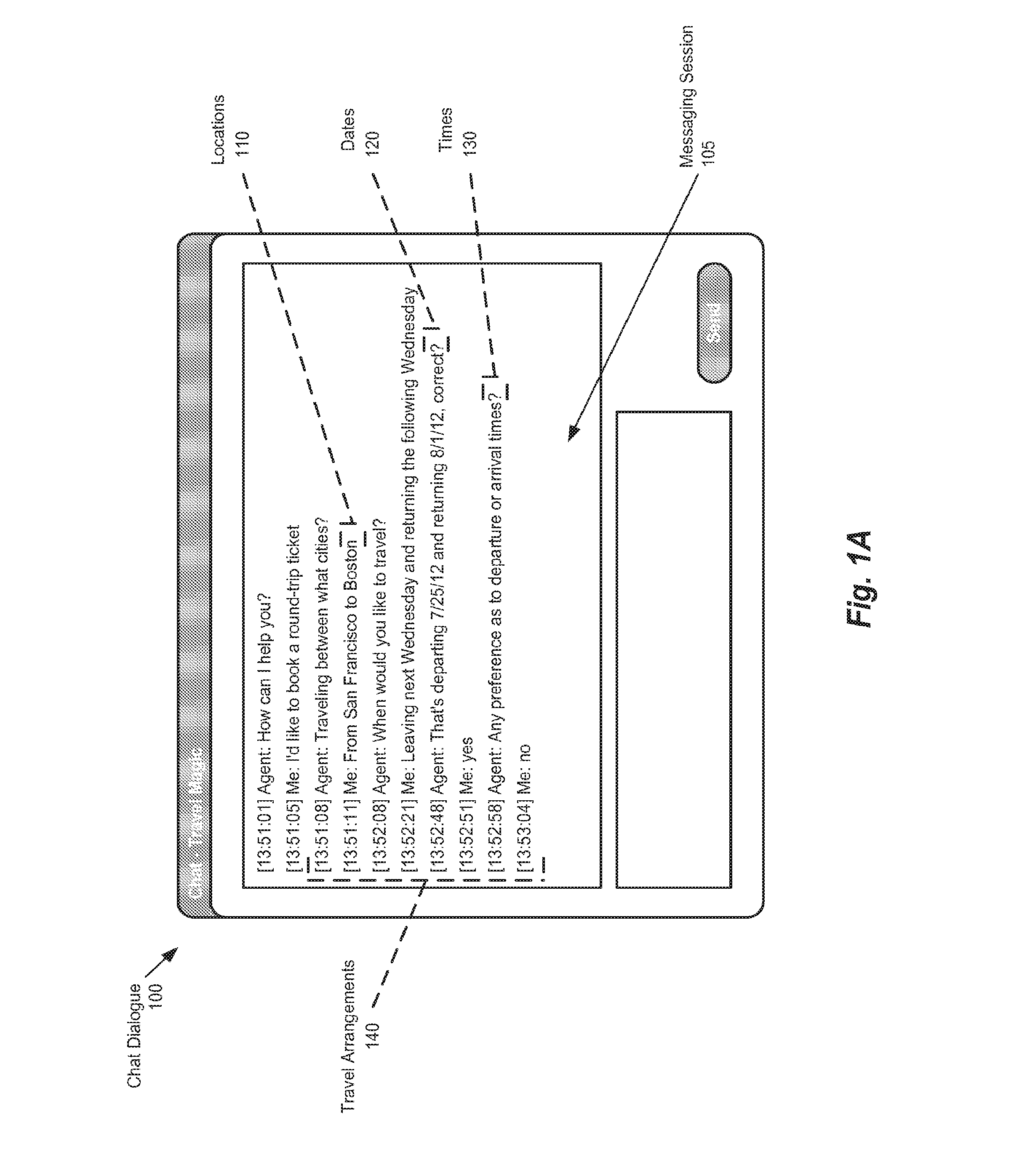 Method and system for communicating within a messaging architecture using a structured data object