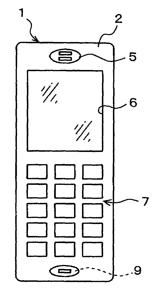 Wireless communication device with two internal antennas