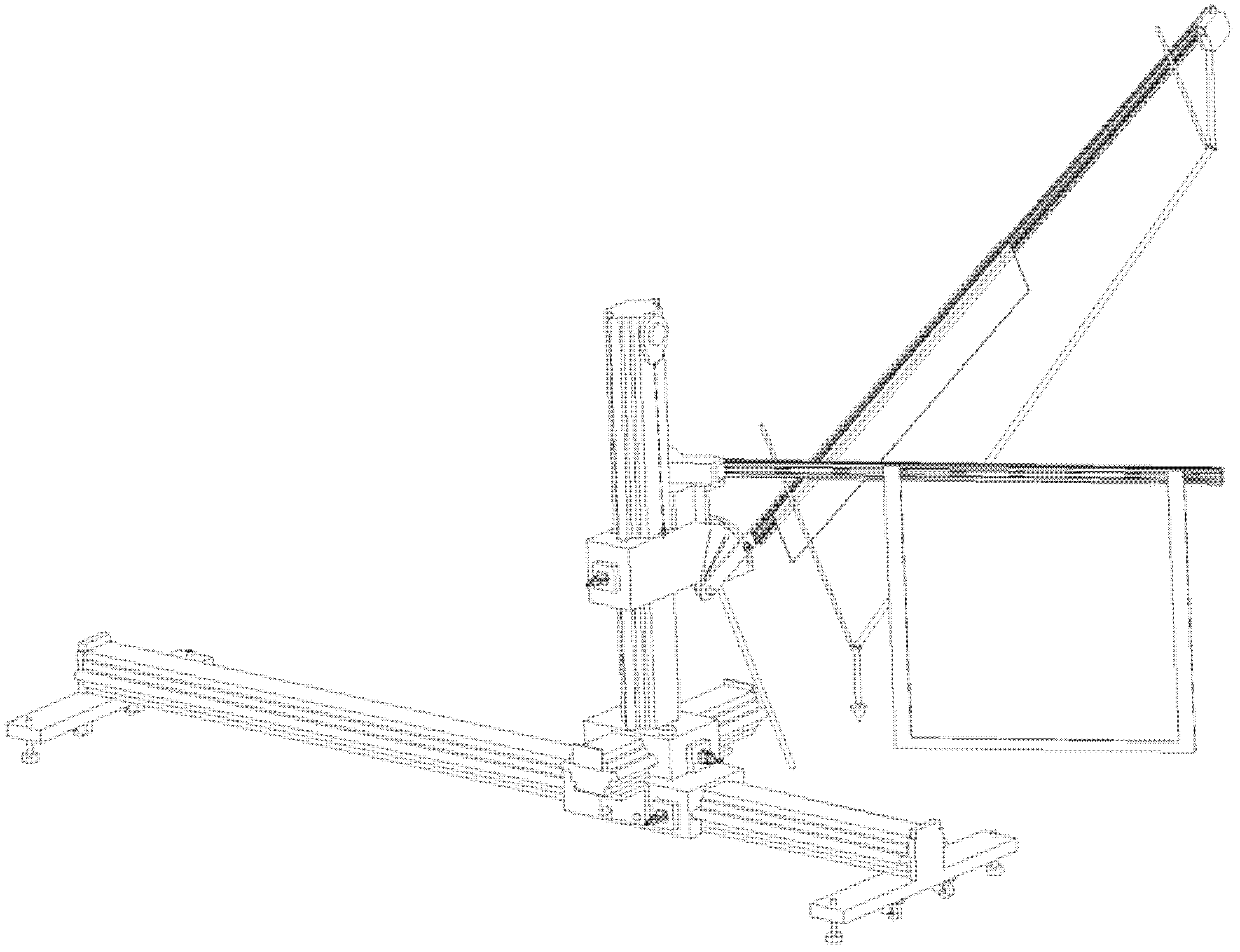 Pedestrian protection collision area lineation device used for vehicle