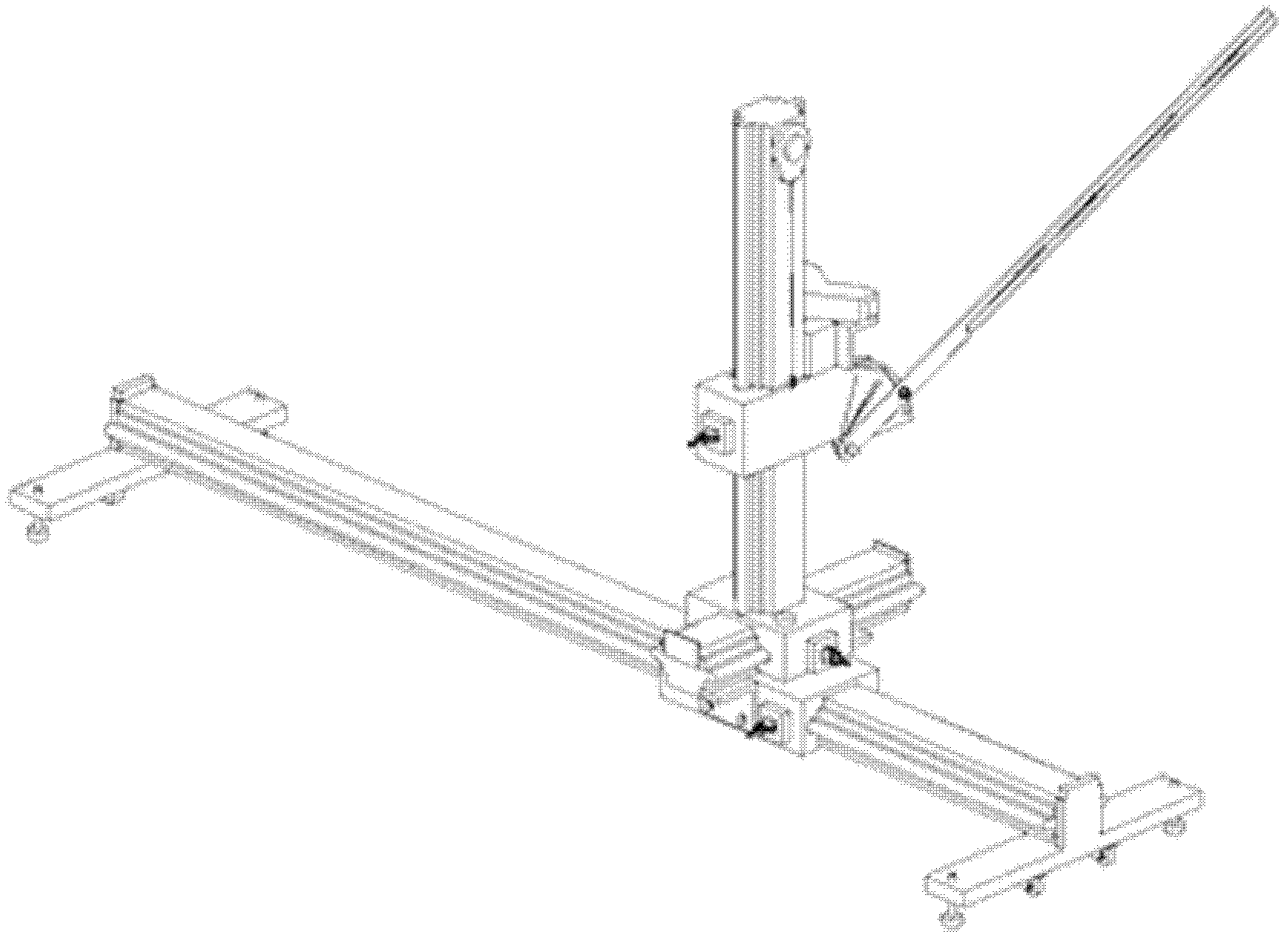 Pedestrian protection collision area lineation device used for vehicle