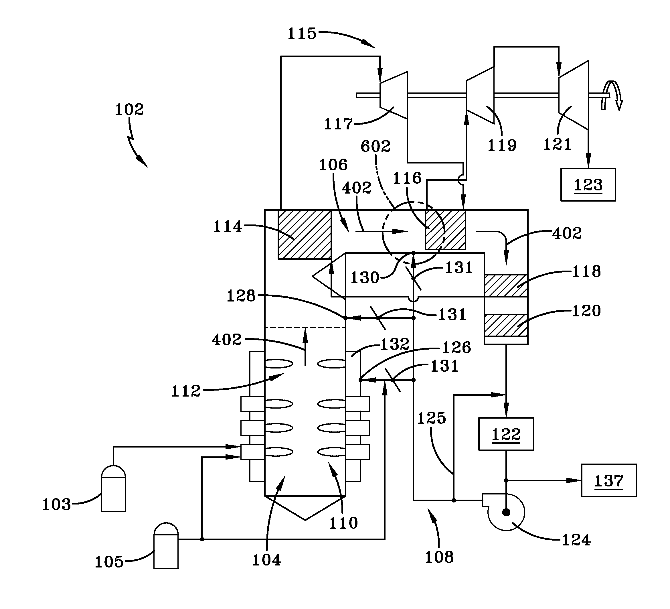 Process temperature control in oxy/fuel combustion system