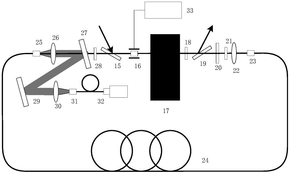 Fiber and space hybrid regenerative laser amplifier