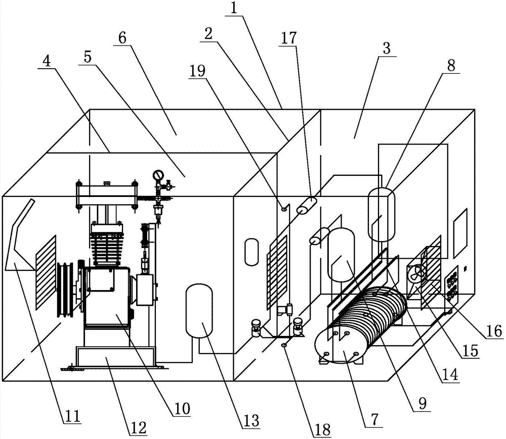 Hydrogen preparation, storage and injection integral machine