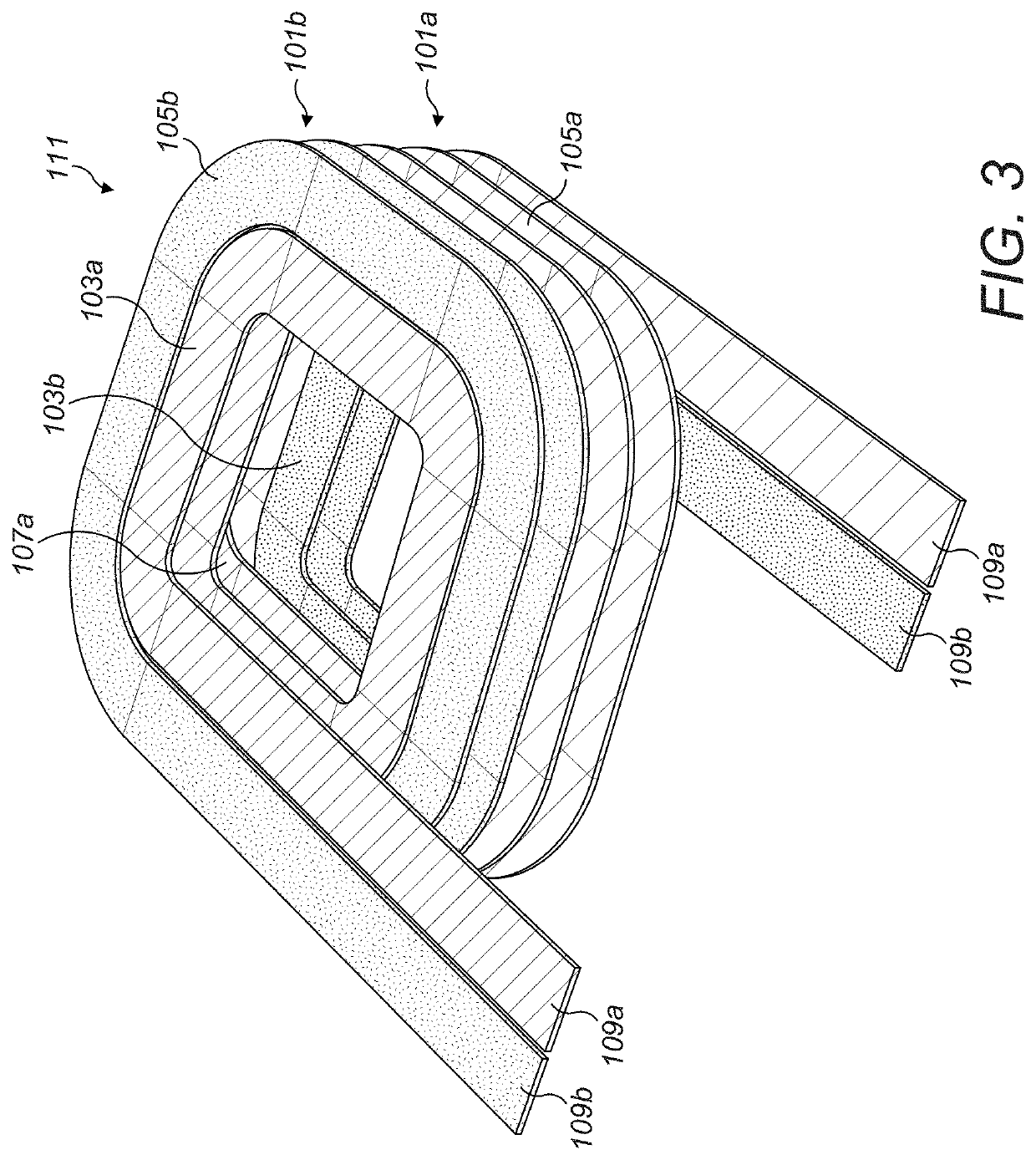 Winding arrangement for use in magnetic devices