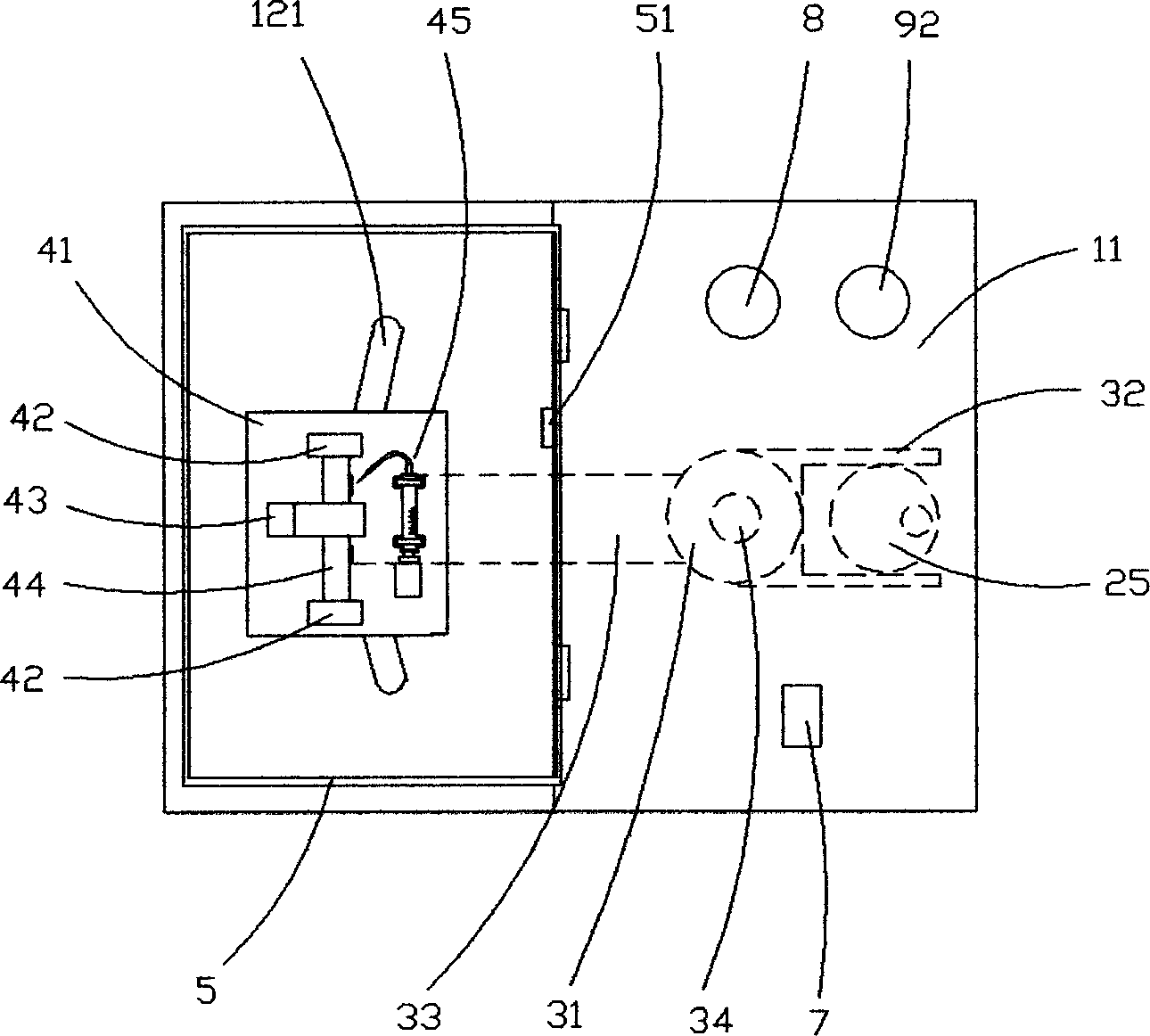 Automatic injection type medicament blending promoting device