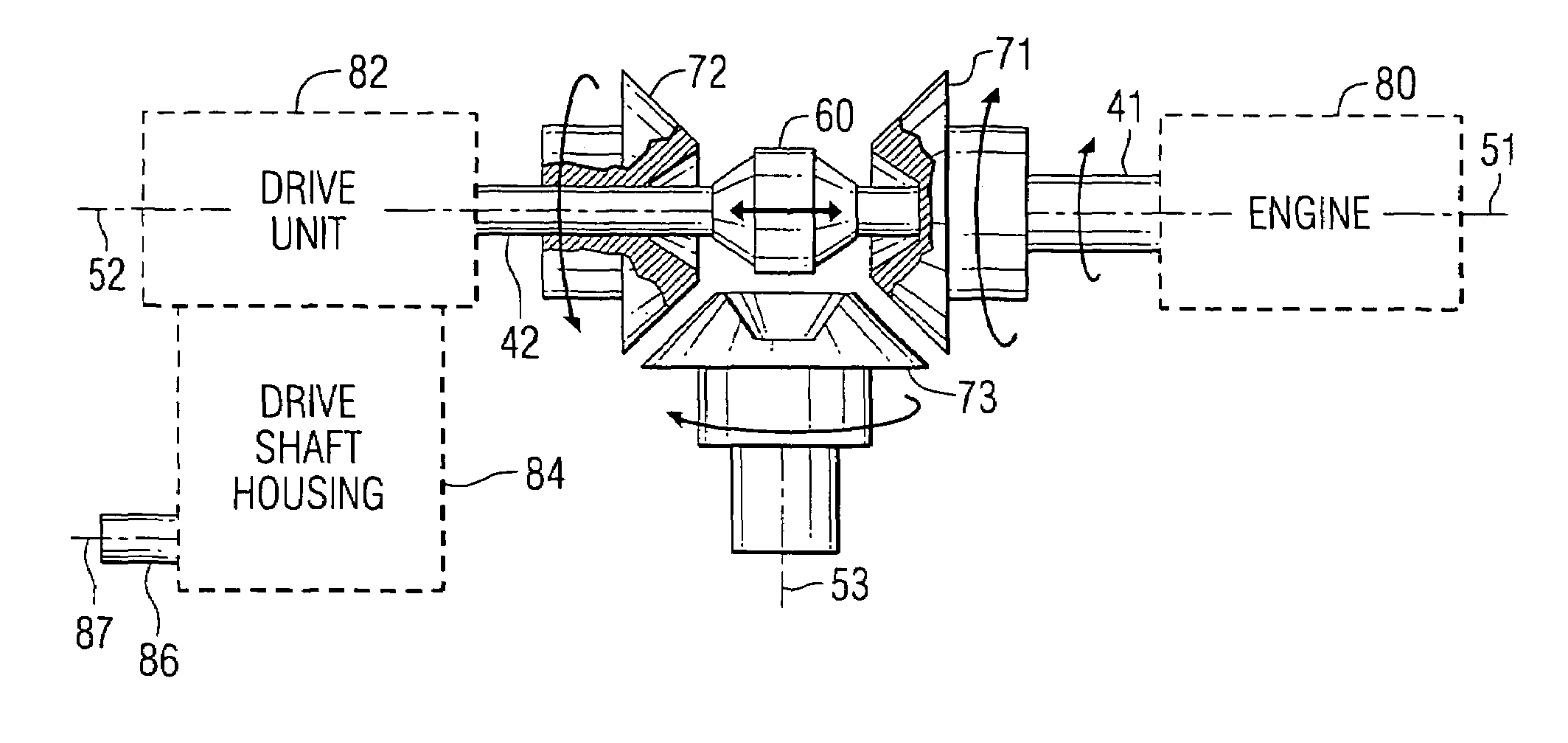 Marine transmission with a cone clutch used for direct transfer of torque
